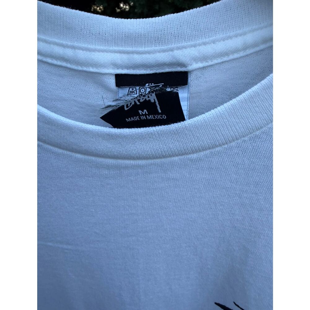 Stussy Honolulu Chapter T Shirt White Large NWOT Cut Tag Rare Back Logo Tee - Picture 5 of 7